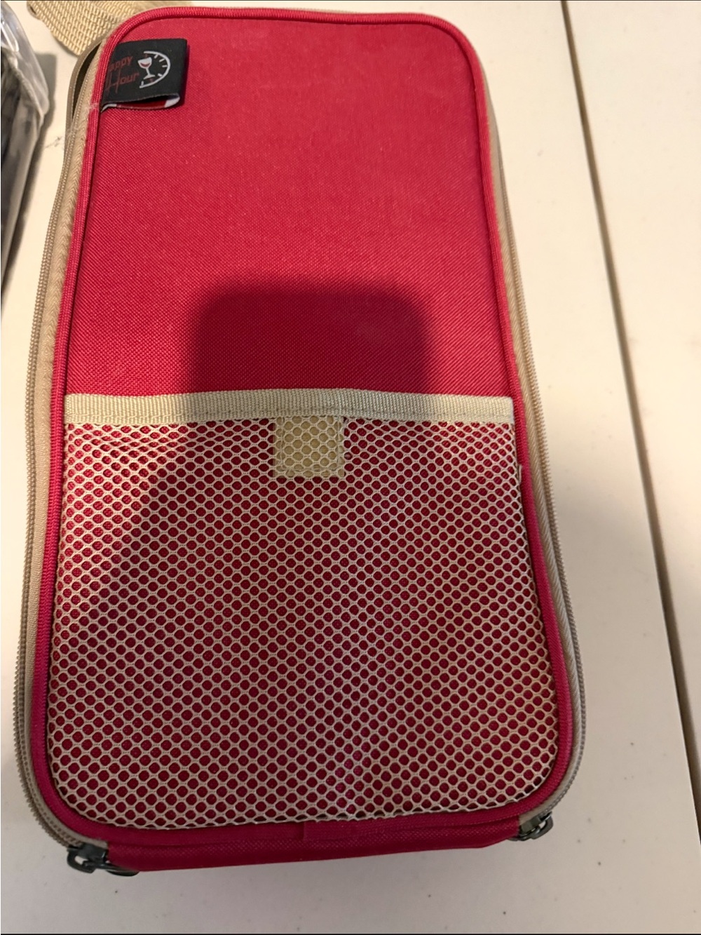 Red Wine Insulated shoulder tote NEVER USED